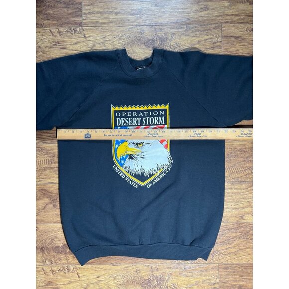 Vintage Operation Desert Storm Military Crewneck Sweatshirt Fruit of the Loom XL - Picture 7 of 8